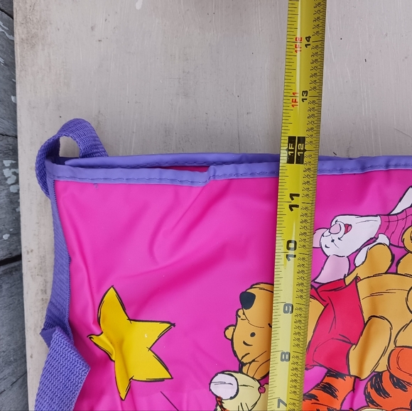 Disney Winnie The Pooh Plastic Crossbody Satchel Bag Pink School Everyday Casual - Picture 4 of 15